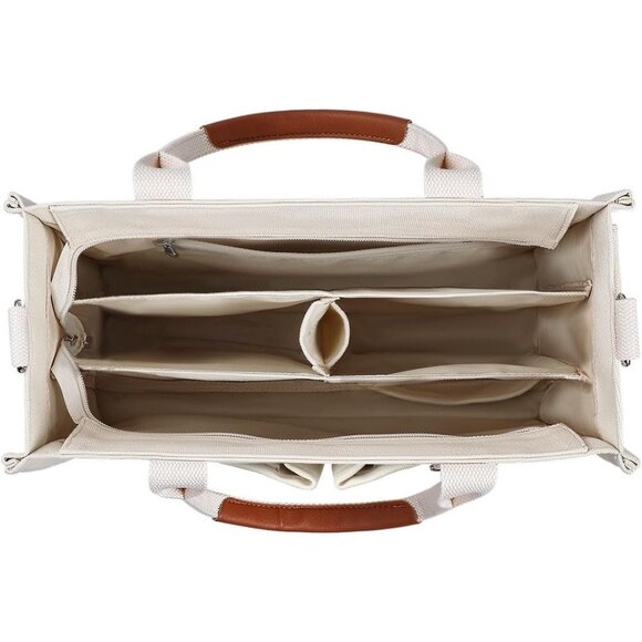 Spacious Work and College Tote Multi Compartment Teacher & Nurse Bag Durable - Picture 2 of 8